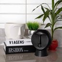 Ver imagem 2 de Vaso Decorativo Rosto em Cerâmica Preto 18x14 cm - D’Rossi