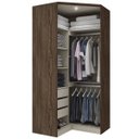 Ver imagem 3 de Guarda-Roupa Canto Modulado 2 Portas Diamante Henn