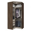 Ver imagem 3 de Guarda-Roupa Canto Modulado com Espelho 2 Portas Diamante Henn