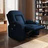 Poltrona do Papai Reclinável Giratória e Balanço Sala de Cinema Crihs com Massagem e Aquecimento PU  - 1