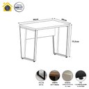 Ver imagem 2 de Mesa Industrial Escritório 90cm X 60cm Pés Metal F5 Office Cor:preto