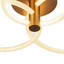 Ver imagem 2 de Plafon Circolo French Gold e Branco (c)86cm (l)49cm (a)20cm 1x54w 3000k 270 - Bb020