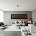 Ver imagem 4 de Plafon Circolo French Gold e Branco (c)86cm (l)49cm (a)20cm 1x54w 3000k 270 - Bb020