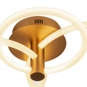 Ver imagem 3 de Plafon Circolo French Gold e Branco (c)86cm (l)49cm (a)20cm 1x54w 3000k 270 - Bb020