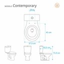 Ver imagem 3 de Assento Sanitario Almofadado Contemporary Marfim (bege Claro) para Vaso Hervy