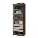 Ver imagem 3 de Guarda-Roupa Modulado 2 Portas 3 Gavetas 80cm Diamante Henn
