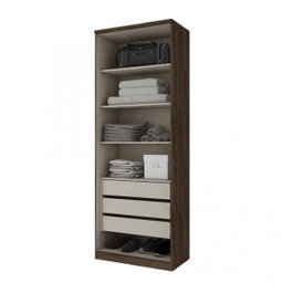 Guarda-Roupa Modulado 2 Portas 3 Gavetas 80cm Diamante Henn - 3