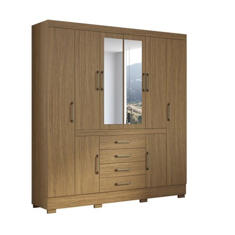 Guarda Roupa 8 Portas 4 Gavetas Nápole Aramóveis
