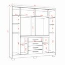 Ver imagem 3 de Guarda Roupa 8 Portas 4 Gavetas Nápole Aramóveis