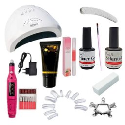 Kit Manicure Profissional Lixa Pincel Polygel Cabine 48w Boa - 1