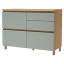 Ver imagem 7 de Cozinha 100% Mdf 4 Peças Rainha Nature/verde Nesher 190cm