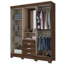 Ver imagem 2 de Guarda-Roupa Casal com Espelho 4 Portas 3 Gavetas Briz