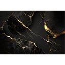 Ver imagem 2 de Adesivo Piso Box Mármore Preto Gold Antiderrapante Colacomigo 1,20 X 1,50 Metros