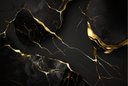 Ver imagem 2 de Adesivo Piso Box Mármore Preto Gold Antiderrapante Colacomigo 1,20 X 1,50 Metros