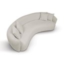 Ver imagem 2 de Sofá Orgânico 220cm Tecido Veludo com Almofadas Curvo Hug