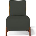 Ver imagem 4 de Kit 2 Poltronas Decorativa Sala Estar Living Hungria L02 Couríssimo Whisky Linho Verde Musgo - Lyam