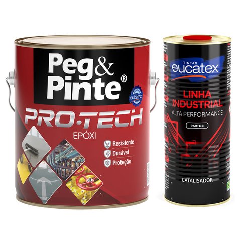 Tinta Epóxi Máquina Concreto Madeira Metal Pro-Tech Eucatex Amarelo