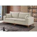Ver imagem 2 de Sofá 4 Lugares Living Linho M-47 Martins Creme