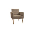 Ver imagem 5 de Kit 6 Poltronas Decorativas Lux Suede Capuccino