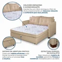 Ver imagem 5 de Sofá Cama Casal 95cm x 157cm Montreal