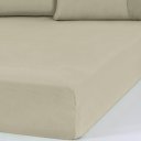 Ver imagem 5 de Lençol Casal Bella Cama Malha 100% Algodão 138x188x30cm 125g/m² Avelã