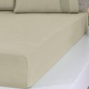 Ver imagem 2 de Lençol Casal Bella Cama Malha 100% Algodão 138x188x30cm 125g/m² Avelã