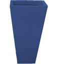 Ver imagem 1 de Vaso Planta 60x30 Trapézio Parede Polietileno - AZUL ESCURO 013