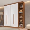 Ver imagem 1 de Guarda-Roupa Modulado 4 Portas 4 Gavetas 5 Prateleiras Estante Versatille Yescasa