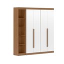 Ver imagem 2 de Guarda-Roupa Modulado 4 Portas 4 Gavetas 5 Prateleiras Estante Versatille Yescasa