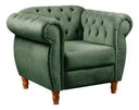 Ver imagem 2 de Sofá Nobreza Poltrona Chesterfield Vintage Retrô Clássico Veludo Verde