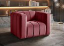 Ver imagem 2 de Poltrona Mona Cor:Suede Bordo 110