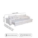 Ver imagem 2 de Sofá Magnifico 6 Lugares 2,90mt - de Casa Décor e Estofados.