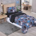 Ver imagem 2 de Edredom Solteiro Infantil Play Game Menino Dupla Face 1 Peça