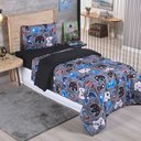 Ver imagem 1 de Edredom Solteiro Infantil Play Game Menino Dupla Face 1 Peça