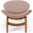 Ver imagem 3 de Poltrona Decorativa Orgânica Sala Living Kadosh L02 Linho Rosê - Lyam Decor