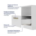 Ver imagem 4 de Mesa Cabeceira 1 Gaveta Araçá CabeCasa MadeiraOriginals