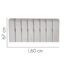 Ver imagem 2 de Painel Estofada Kiara 160cm Queen Size Box Quarto Suede Cinza Claro - Gat Magazine