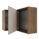 Ver imagem 5 de Armário Aéreo de Canto 1 Porta para Linha de 60 Cm de Profundidade Rustic/crema Agata Madesa