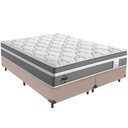Ver imagem 1 de Cama Box e Colchão Berlim Molas Ensacadas Queen Probel: Bege