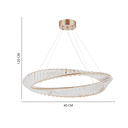 Ver imagem 4 de Pendente Led Moderno Taschibra Revolve 40cm Luz Quente 3000k Bivolt