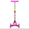 Patinete Infantil 3 Rodas Altura Ajustável 4 Níveis com Luzes Led Criança Dobrável Rosa Importway - 7