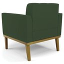 Ver imagem 7 de Poltrona Decorativa Base Madeira Castanho Ana Veludo Verde - Ibiza