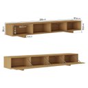 Ver imagem 5 de Rack com Painel para Tv até 86 Polegadas Liso 240x250cm Aruá Cabecasa Madeiraoriginals