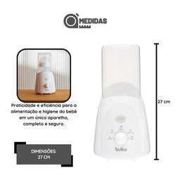 Aquecedor de Mamadeiras 3 em 1 Branco 110v - Buba - 7