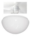 Ver imagem 3 de Globo Cupula Vidro para Ventilador de Teto Aliseu Terral