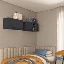 Ver imagem 5 de Conjunto de Aéreos Multiuso 4 Portas Multi Bertolini - Grafite