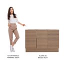 Ver imagem 6 de Balcão Gabinete de Pia Madesa Stella 2 Portas e 3 Gavetas (Sem Tampo e Pia) Rustic