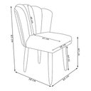 Ver imagem 4 de Cadeira Poltrona Sala Jantar Penteadeira Pétala Suede Vermelho