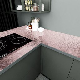 Papel de Parede Adesivo Cozinha Anti-oil Rose Gold Texturizado 500x60cm - 5