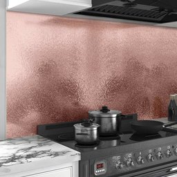 Papel de Parede Adesivo Cozinha Anti-oil Rose Gold Texturizado 500x60cm - 2